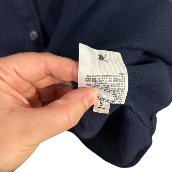 UNIQLO Ines de la‎ Fressange Navy Shirt Dress 100% Cotton Parisian Minimalist S - Picture 6 of 7